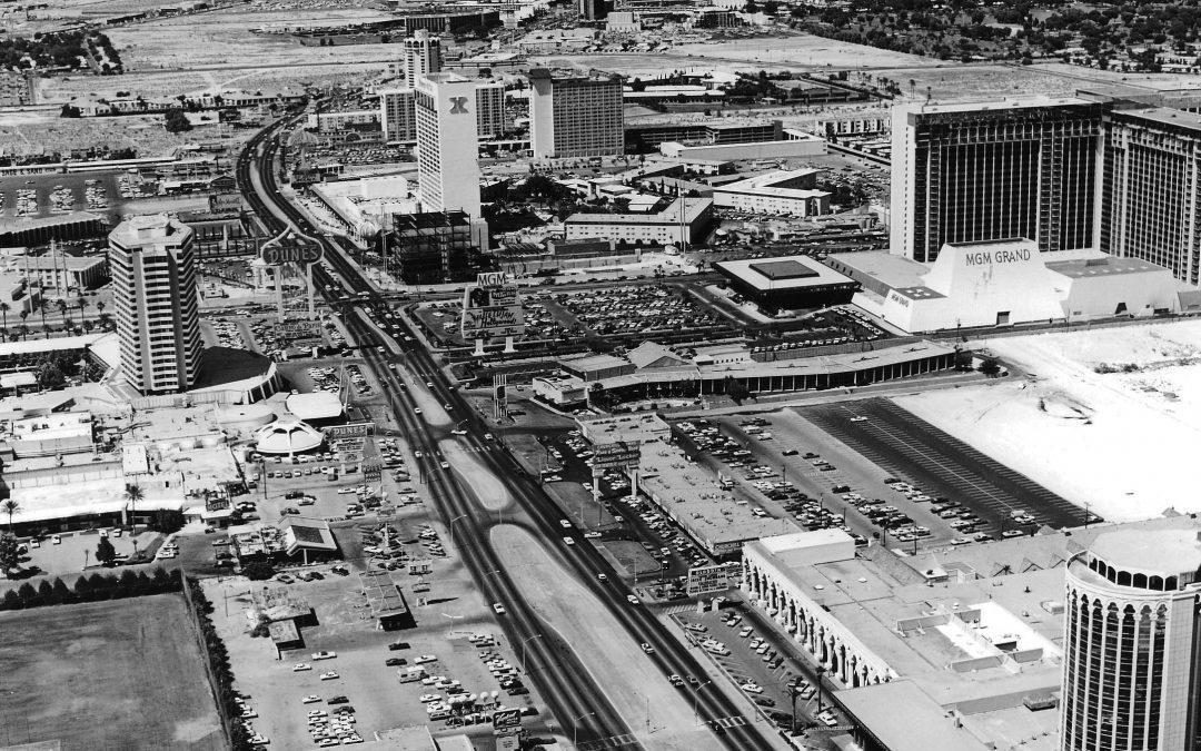 View of Las Vegas Strip in 1978